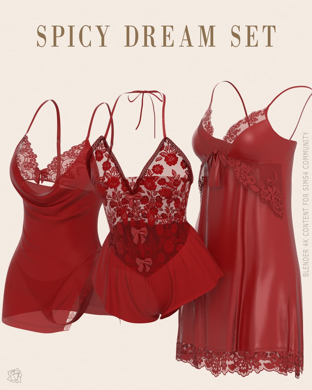 Галерея мода Сет ночного белья Spicy Dream Set #1